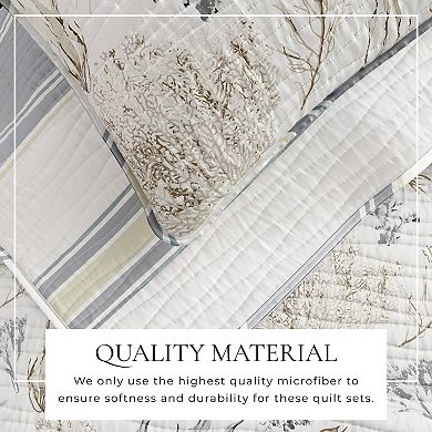 Madelinen® Coastal Coral Reversible Quilt Set with Shams