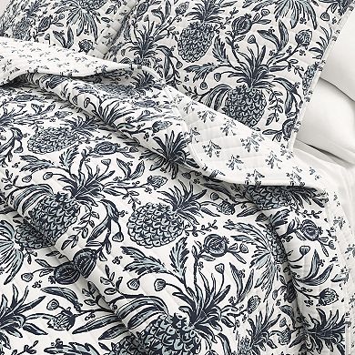 Madelinen® Tropical Pineapple Cotton Quilt Set with Shams