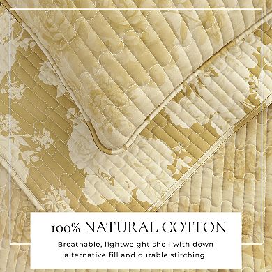 Madelinen® Vintage Floral Cotton Quilt Set with Shams