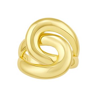 PRIMROSE Polished Swirl Ring