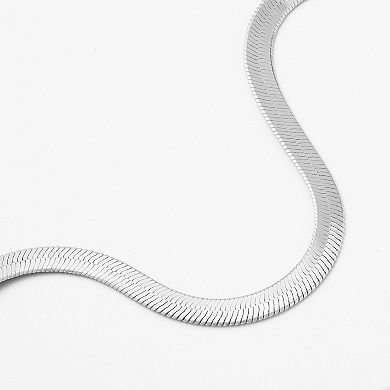 PRIMROSE 6 mm Flat Herringbone Bracelet