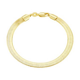 PRIMROSE 6 mm Flat Herringbone Bracelet