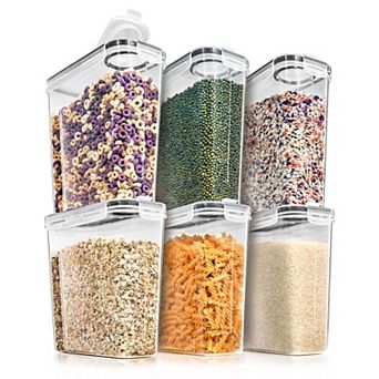 Sorbus 6 Pack (4L/16.9 cup ) Airtight Food Storage Dispensers