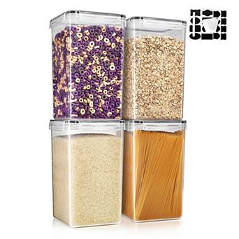 Sorbus 4 Pack (6.5L/219.79 Oz) Airtight Food Storage Containers