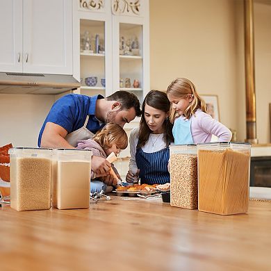 Sorbus 4 Pack (6.5L/219.79 Oz) Airtight Food Storage Containers