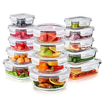 Sorbus 28 pc Glass Food Storage Containers with Lids