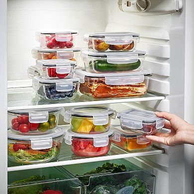 Sorbus 28-Piece Glass Food Storage Containers with Lids