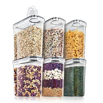 Sorbus 6 Pack (2L/8.4 cup ) Airtight Food Storage Dispensers