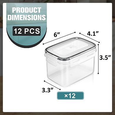 Sorbus 12 Pack (0.8L/27.05 Oz) Airtight Food Storage Containers