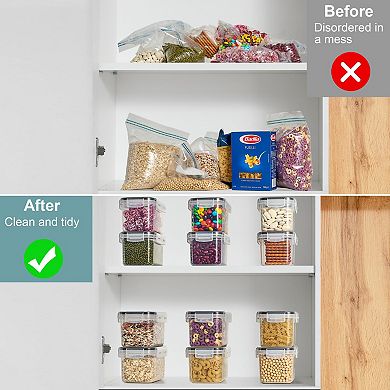 Sorbus 12 Pack (0.8L/27.05 Oz) Airtight Food Storage Containers