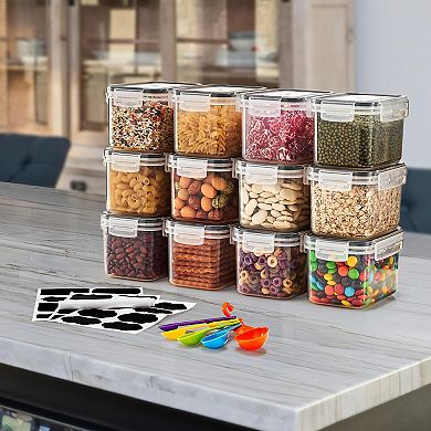 Sorbus 12 Pack (0.8L/27.05 Oz) Airtight Food Storage Containers