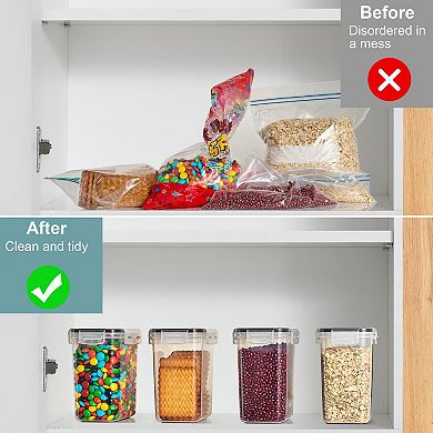 Sorbus 4 Pack (1.6L/54.10 Oz) Airtight Food Storage Containers