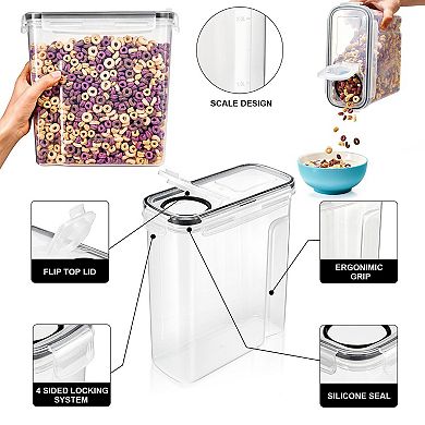 Sorbus 4 Pack (2L/8.4 Cups) Airtight Food Storage Dispensers
