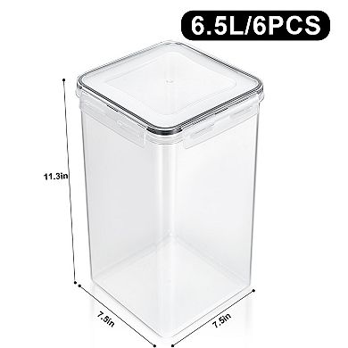 Sorbus 6 Pack (6.5L/219.79 Oz) Airtight Food Storage Containers
