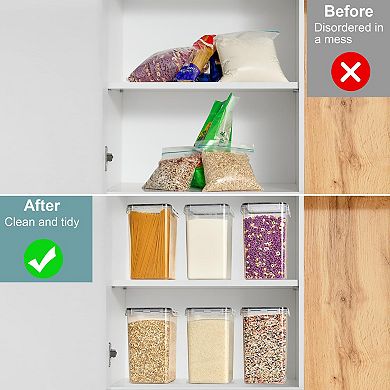 Sorbus 6 Pack (6.5L/219.79 Oz) Airtight Food Storage Containers