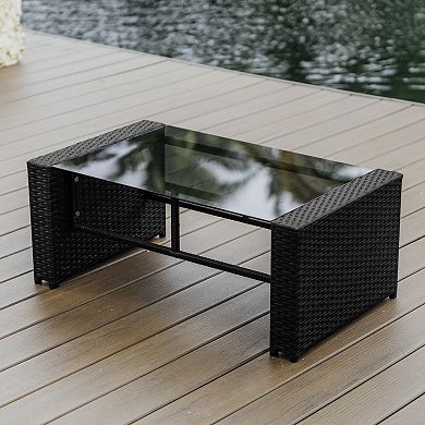 Nestl 4 Piece Wicker Patio Furniture Sets