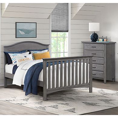 Soho Baby Chandler Premium 4-in-1 Convertible Crib – Curved Headboard