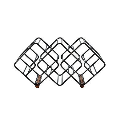 Gourmet Basics 12-Bottle Metal Stackable Wine Storage Rack