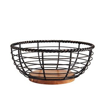 Gourmet Basics Rope Centerpiece Fruit Storage Basket