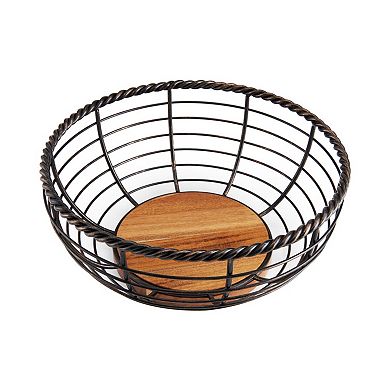 Gourmet Basics Rope Centerpiece Fruit Storage Basket