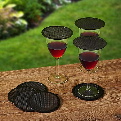 Gourmet Basics Set of 8 Bug Screen Drink Toppers