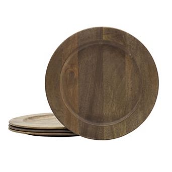 Gourmet Basics Mikasa Gourmet Basics Set of 4 Round Charger Plates