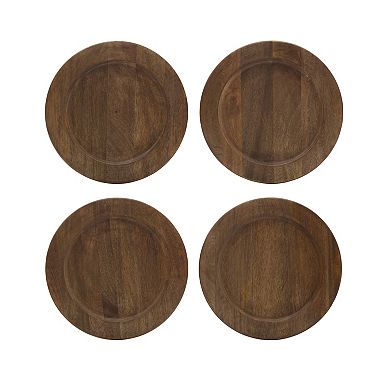 Gourmet Basics Mikasa Gourmet Basics Set of 4 Round Charger Plates