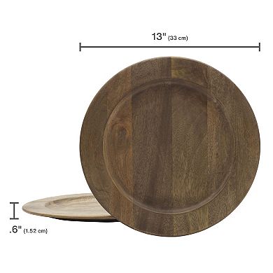Gourmet Basics Mikasa Gourmet Basics Set of 4 Round Charger Plates