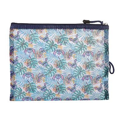 Disney Stitch Hawaiian Print 3-pc. Travel Pouch Set