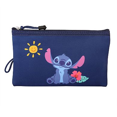 Disney Stitch Hawaiian Print 3-pc. Travel Pouch Set