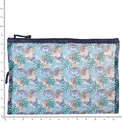 Disney Stitch Hawaiian Print 3-pc. Travel Pouch Set