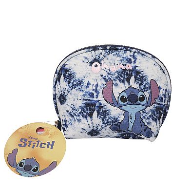 Disney Stitch Ohana Tie-Dye Dome Cosmetic Bag