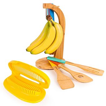BergHOFF Bamboo Banana Hanger and Cutter Set