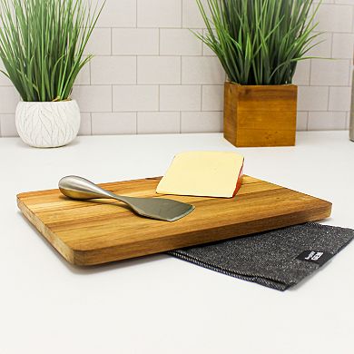 BergHOFF Aaron Probyn 5-Piece Cheese Knife and Bamboo Board Set with Inserts