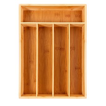 BergHOFF Bamboo 5-Slot Flatware Organizer