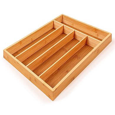 BergHOFF Bamboo 5-Slot Flatware Organizer