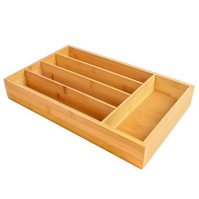 BergHOFF Bamboo 5-Slot Flatware Organizer
