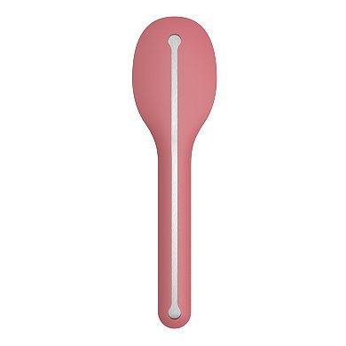 BergHOFF Leo 4-Piece 18/10 Stainless Steel Travel Flatware & Pink Holder Set