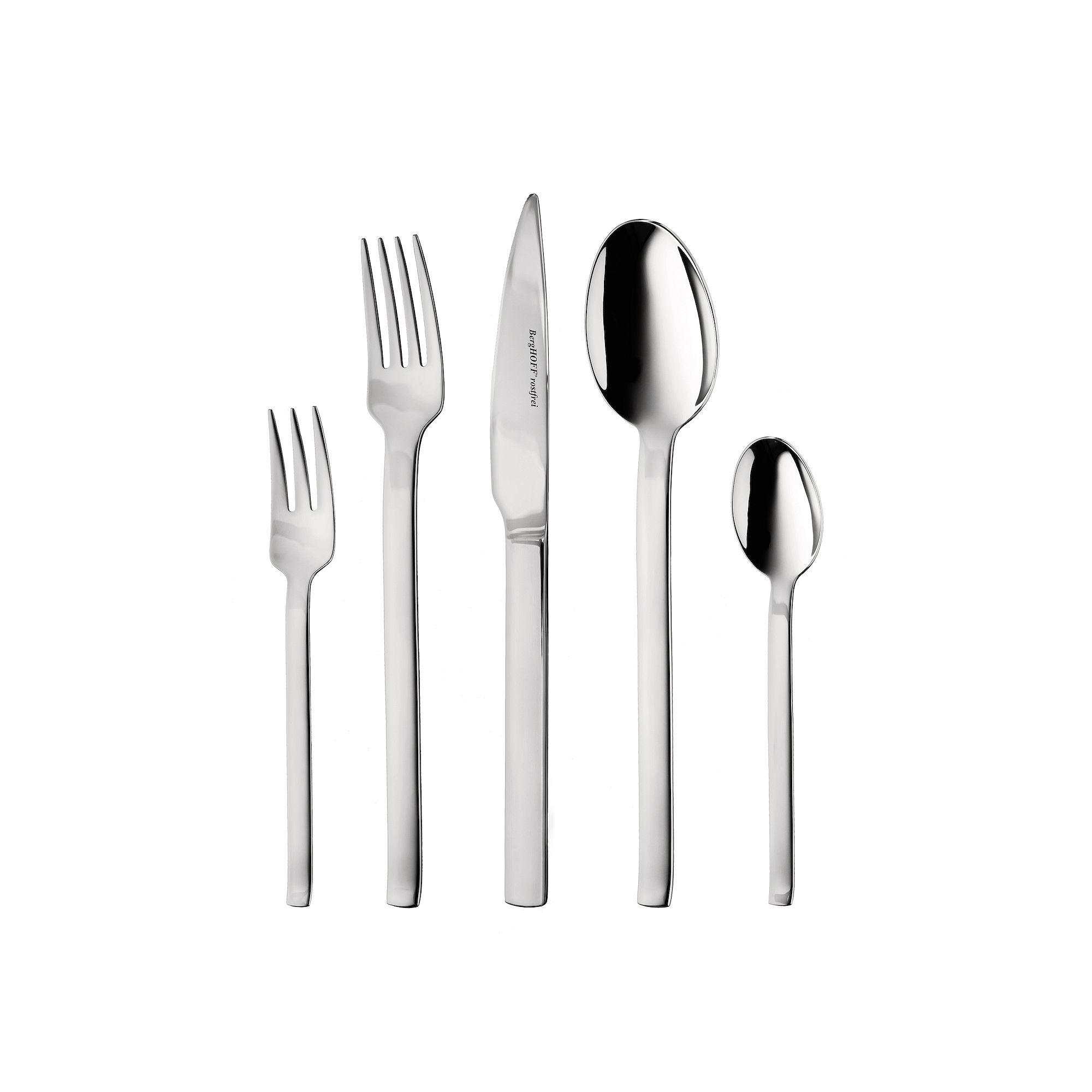 BergHOFF Essentials 60-Piece 18/10 Stainless Steel Flatware Set, Multi
