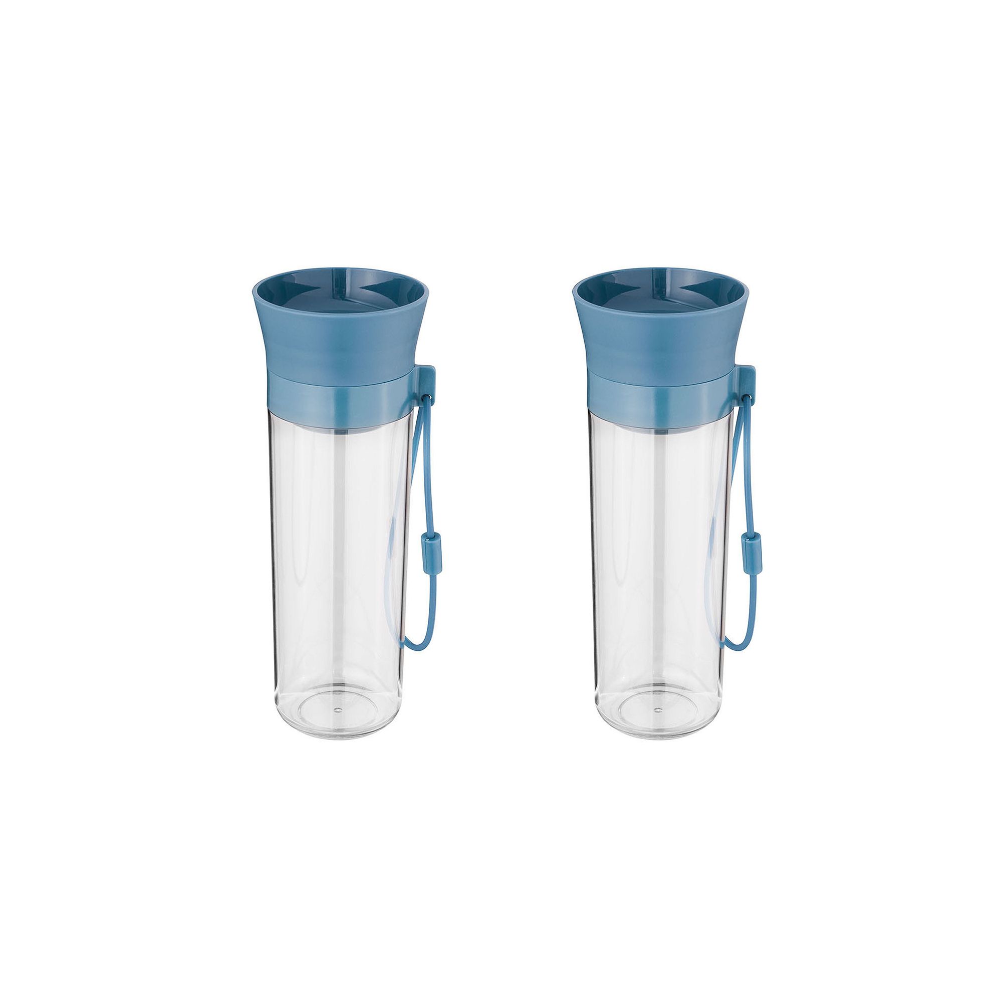 BergHOFF Leo 16.9oz. Water Bottle Set of 2, Blue