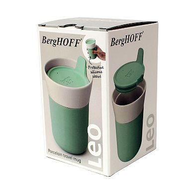 BergHOFF Leo 11.16 oz. Porcelain Travel Mug Set of 2