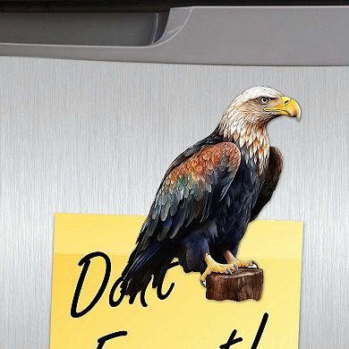 Eagle's Flight Decorative Wooden Magnets Set of 6 by G. Debrekht