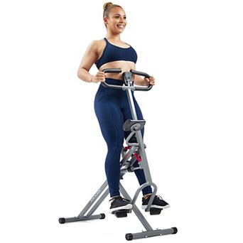 Sunny Health & Fitness Smart Upright Row-N-Ride® Hydraulic Squat Assist Trainer Machine