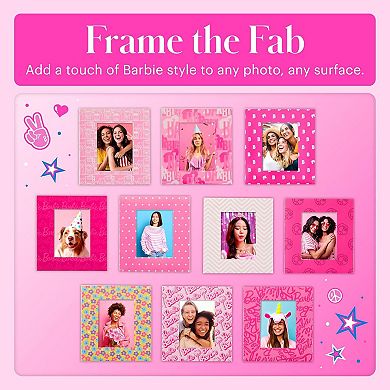Barbie x Kodak Colorful & Decorative Barbie-Themed Paper Frames for 2x3” Photo Projects