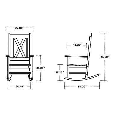 POLYWOOD® Braxton Porch Rocking Chair