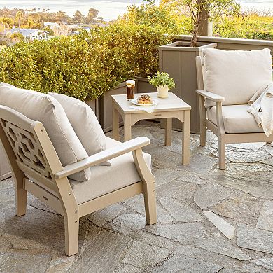 Martha Stewart by POLYWOOD Chinoiserie Outdoor End Table