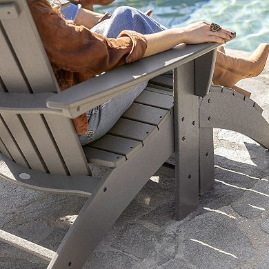 POLYWOOD Nautical Curveback Adirondack Chair