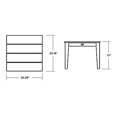POLYWOOD Newport 22" End Table