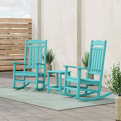 POLYWOOD Outdoor Presidential Rocker 3-Piece Set