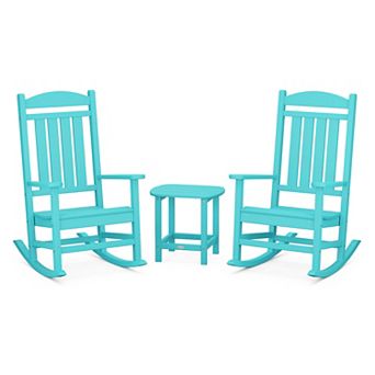POLYWOOD Outdoor Presidential Rocker 3 pc Set